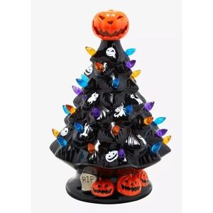 The Nightmare Before Christmas Light-Up Ceramic Tree Hot Topic Exclusive 10"